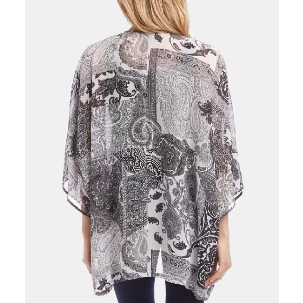🎁 Karen Kane Drape-Front Kimono - Picture 2 of 13